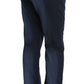 Ermanno Scervino Chic Blue Cotton Dress Pants