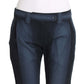 Ermanno Scervino Chic Blue Cotton Dress Pants