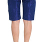 Ermanno Scervino Chic Blue Mid Waist Shorts