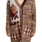 Twinset Chic Multicolor Knitted Cardigan Sweater