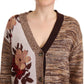 Twinset Chic Multicolor Knitted Cardigan Sweater