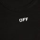 Off-White Black Cotton Women T-Shirt