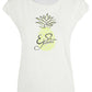 Yes Zee White Cotton Women T-Shirt