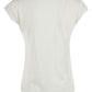 Yes Zee White Cotton Women T-Shirt