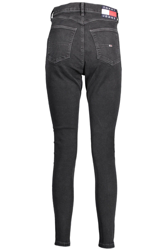 Tommy Hilfiger Black Cotton Women Jeans