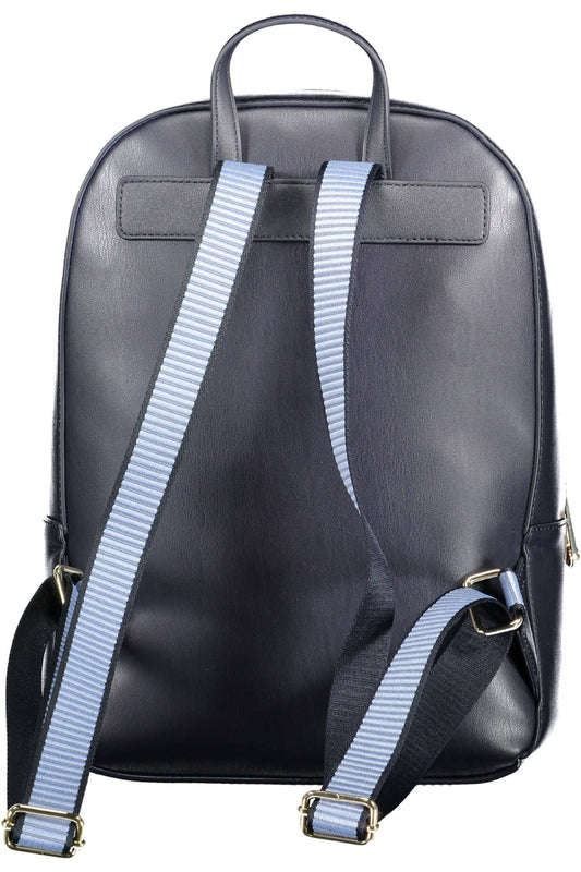 Tommy Hilfiger Blue Polyurethane Women Backpack