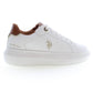 U.S. POLO ASSN. White Polyester Women Sneaker