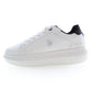 U.S. POLO ASSN. White Polyester Women Sneaker