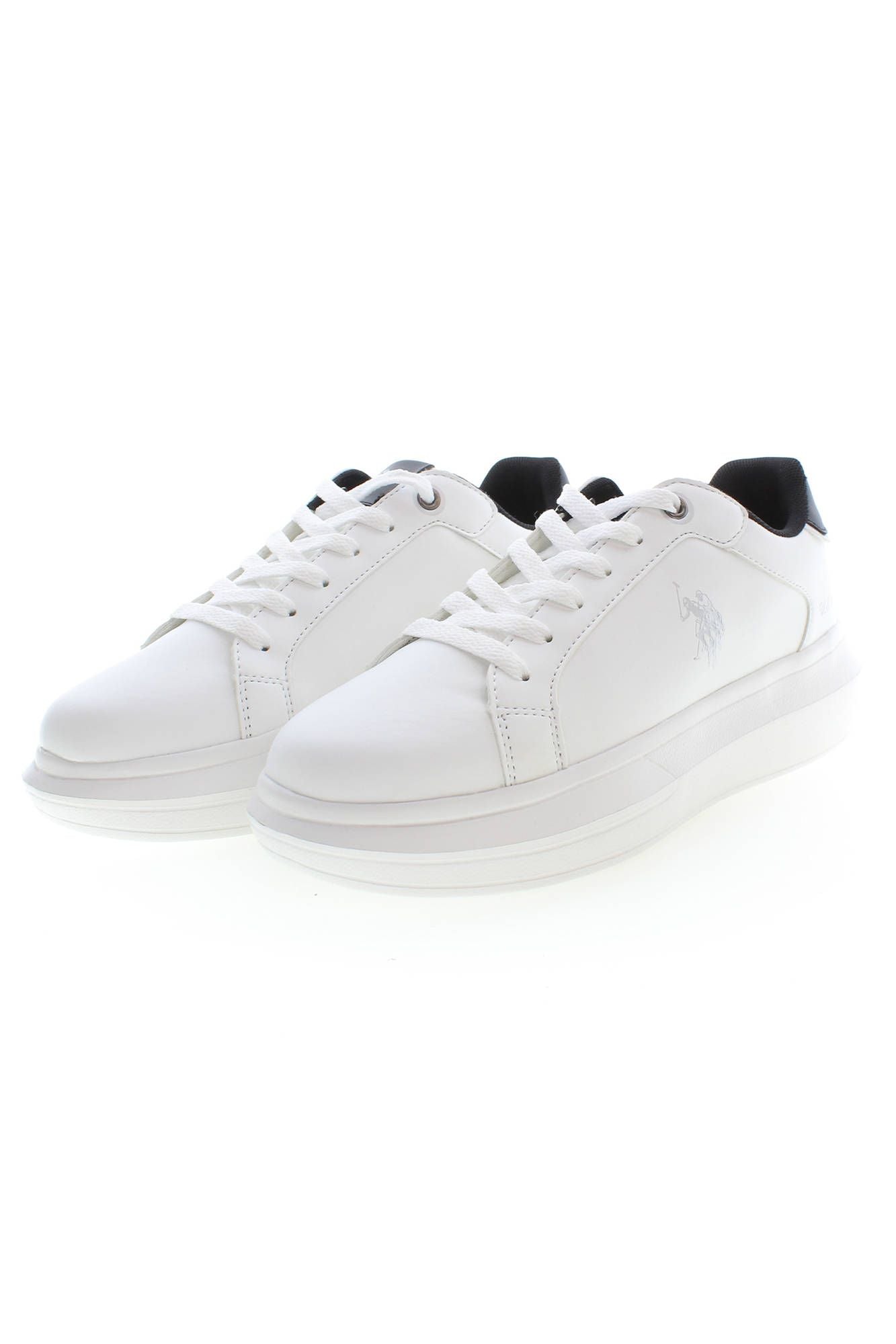 U.S. POLO ASSN. White Polyester Women Sneaker