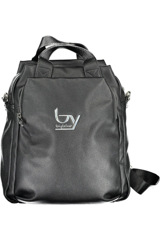 BYBLOS Black Polyurethane Women Backpack