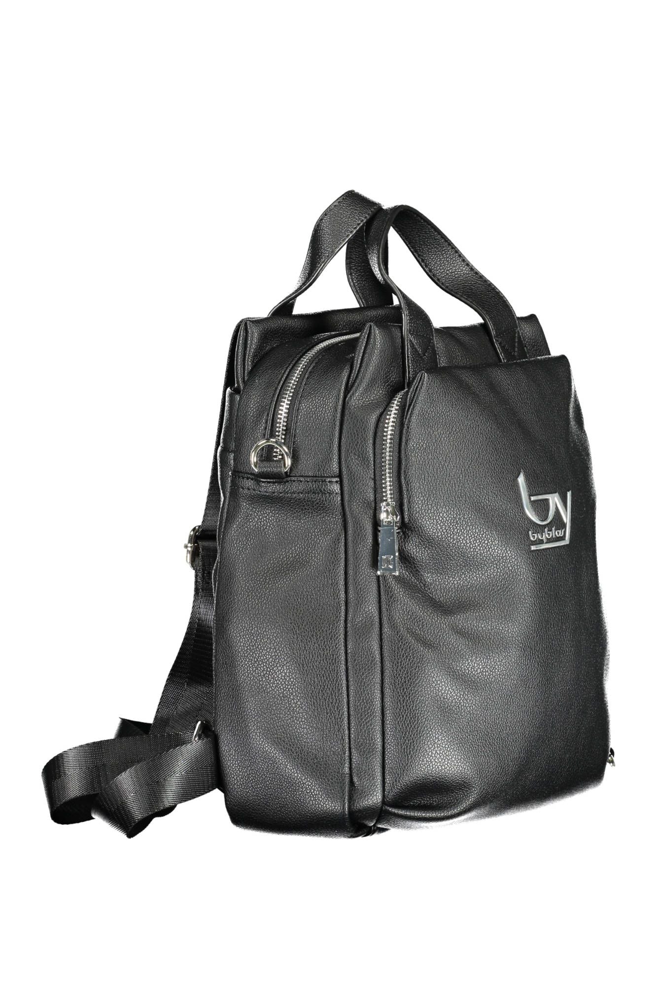 BYBLOS Black Polyurethane Women Backpack