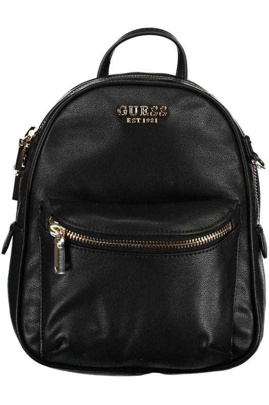 Guess Jeans Black Polyurethane Women Backpack