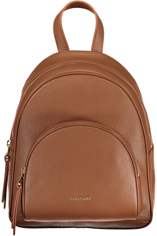 Coccinelle Brown Leather Women Backpack