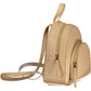 Coccinelle Beige Leather Women Backpack