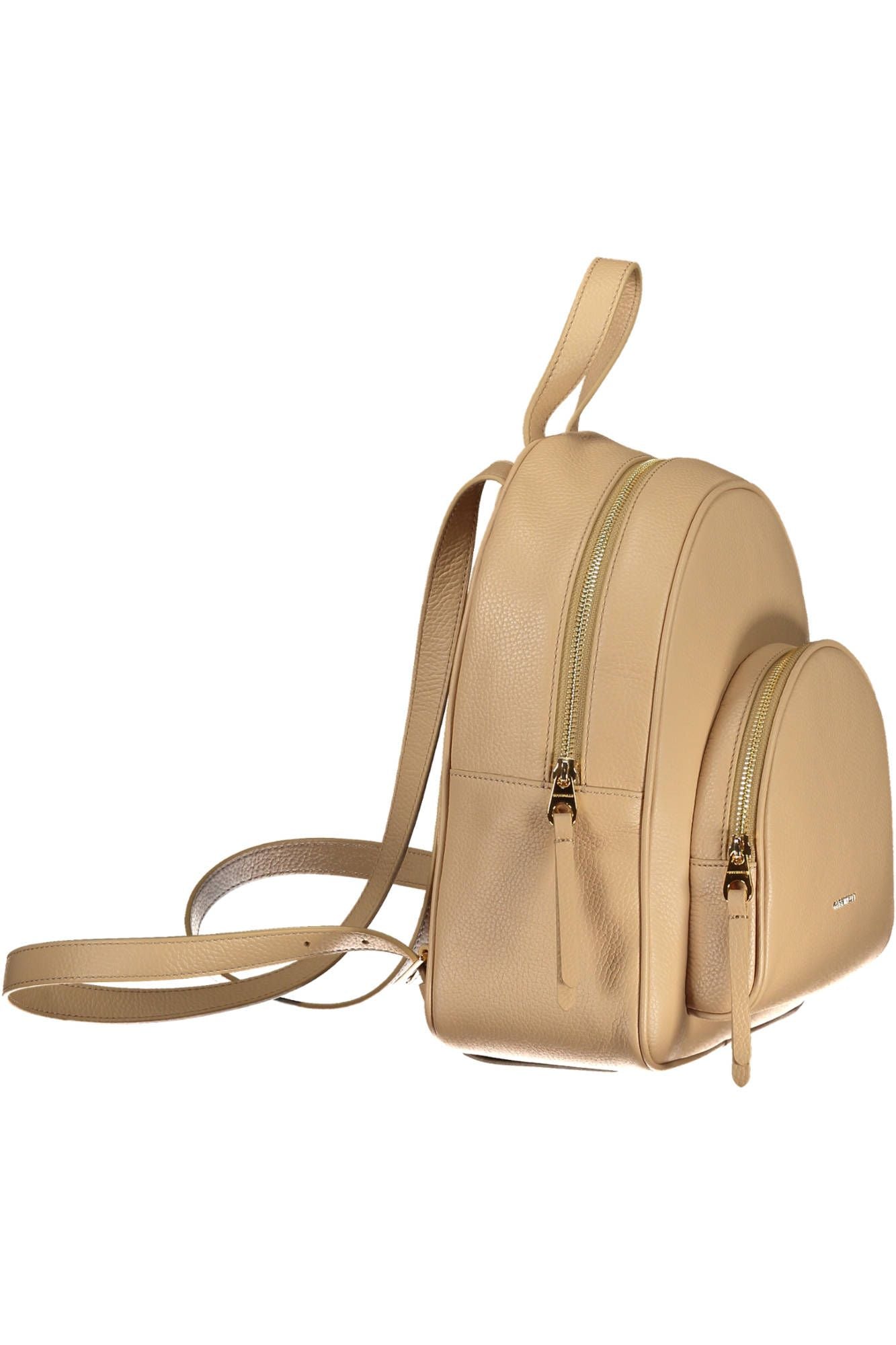 Coccinelle Beige Leather Women Backpack