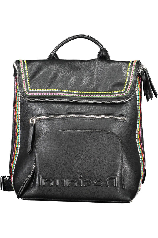 Desigual Black Polyurethane Women Backpack