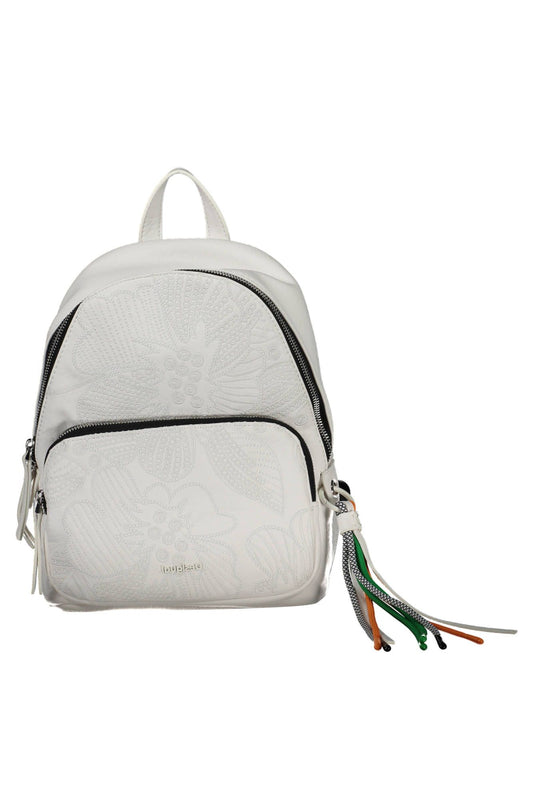 Desigual White Polyurethane Women Backpack