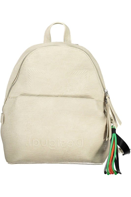 Desigual White Polyurethane Women Backpack