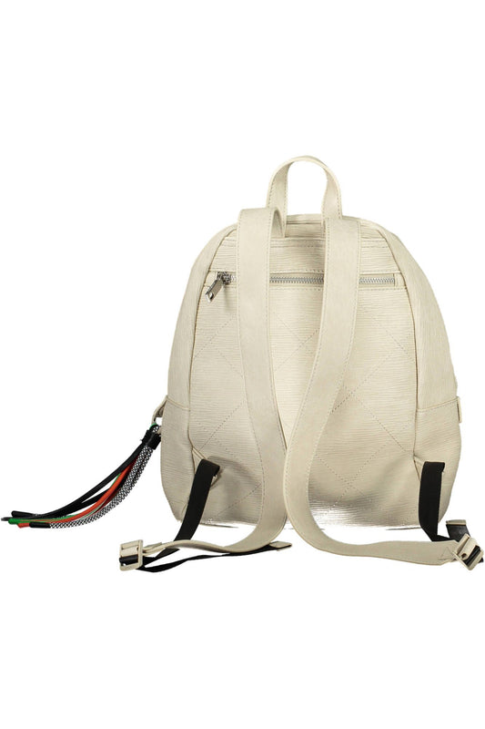 Desigual White Polyurethane Women Backpack