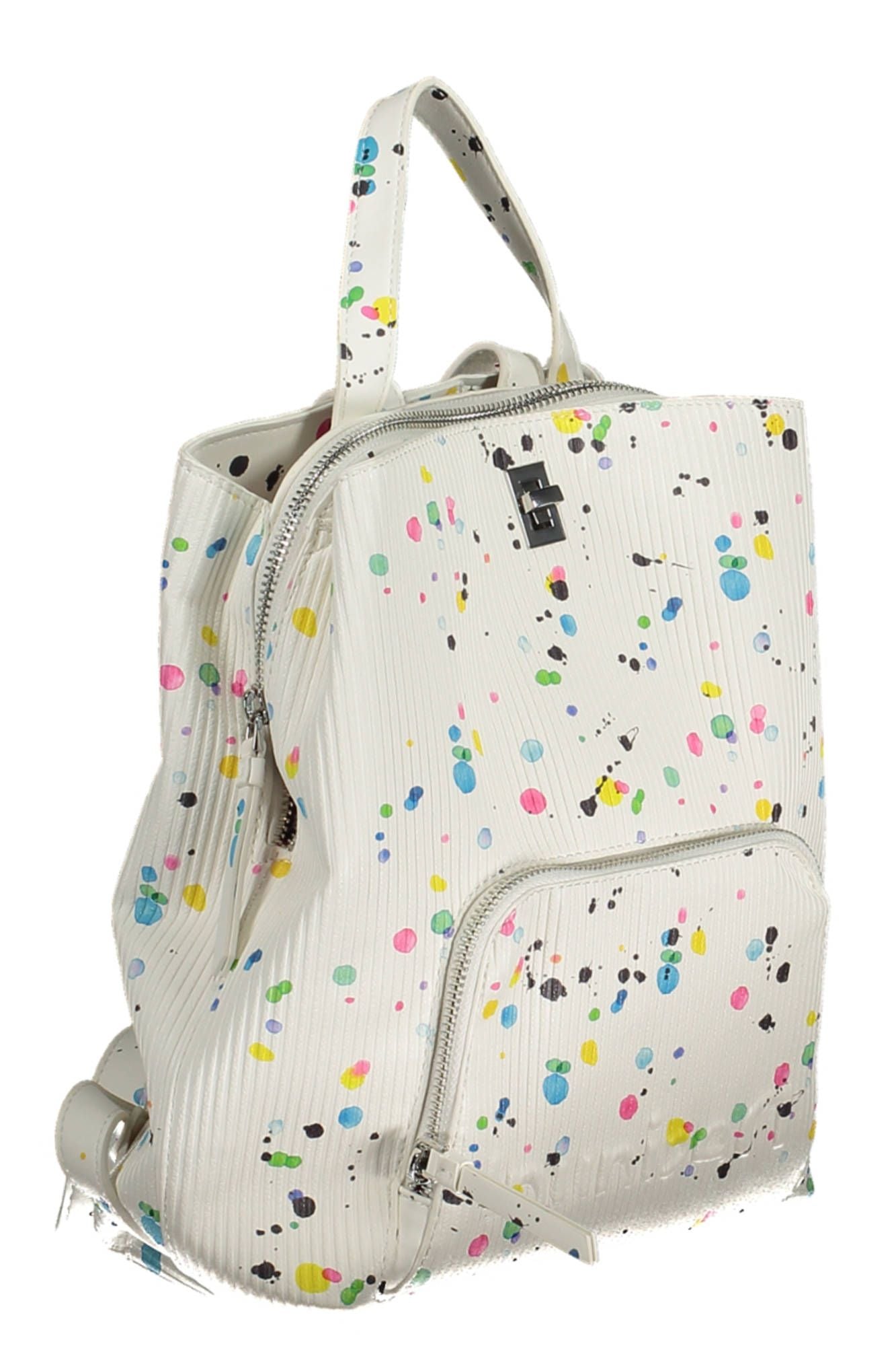 Desigual White Polyurethane Women Backpack