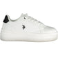 U.S. POLO ASSN. White Polyester Women Sneaker