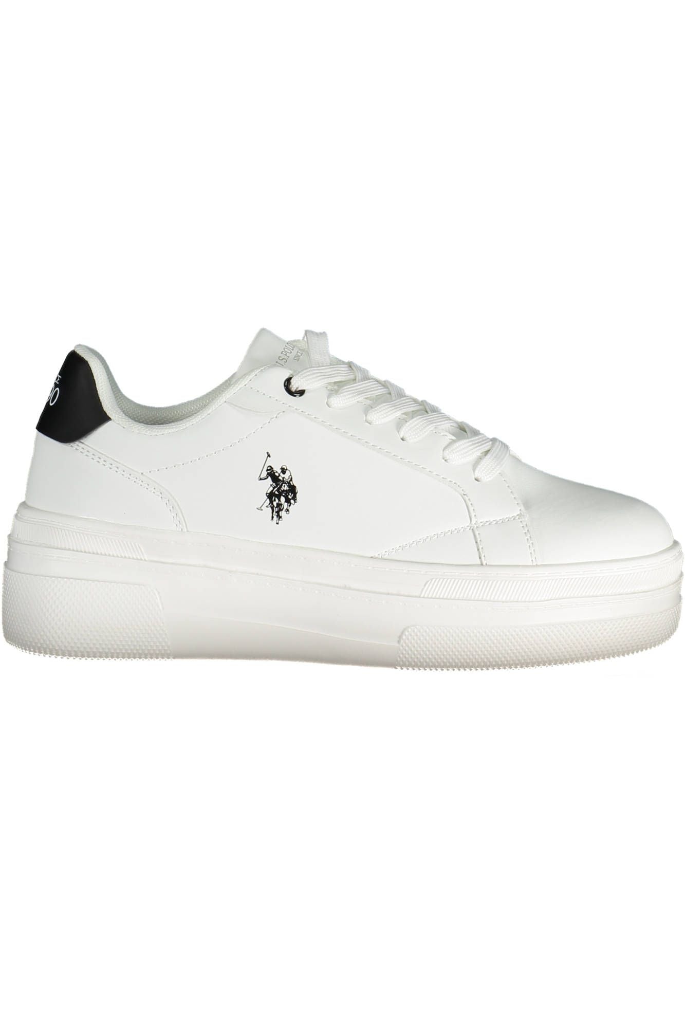 U.S. POLO ASSN. White Polyester Women Sneaker