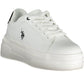 U.S. POLO ASSN. White Polyester Women Sneaker