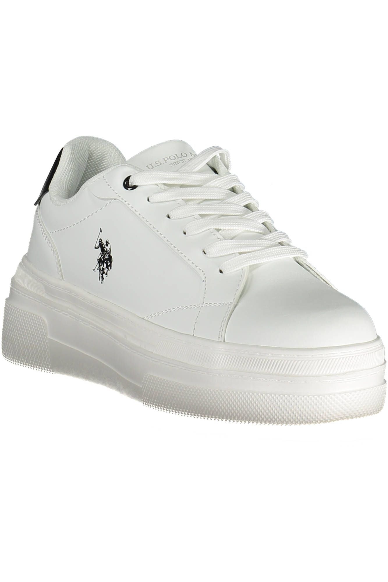 U.S. POLO ASSN. White Polyester Women Sneaker