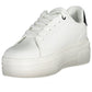 U.S. POLO ASSN. White Polyester Women Sneaker