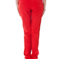 Denny Rose Red Polyester Women Pant