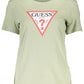 Guess Jeans Green Cotton Women TShirt