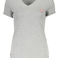 Guess Jeans Gray Cotton Women T-Shirt