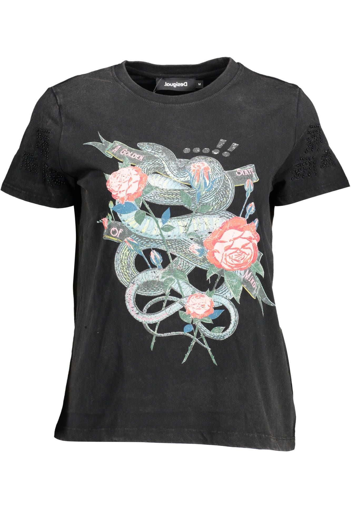 Desigual Black Cotton Women T-Shirt