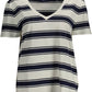 Gant Chic V-Neck Tee with Contrasting Details