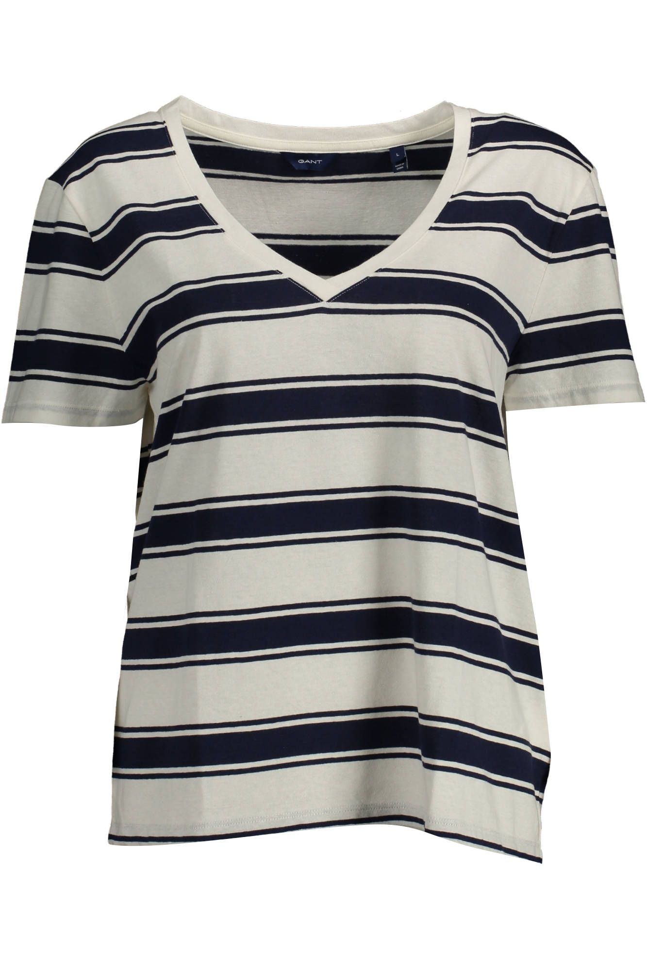 Gant Chic V-Neck Tee with Contrasting Details