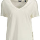 Gant White Cotton Women T-Shirt