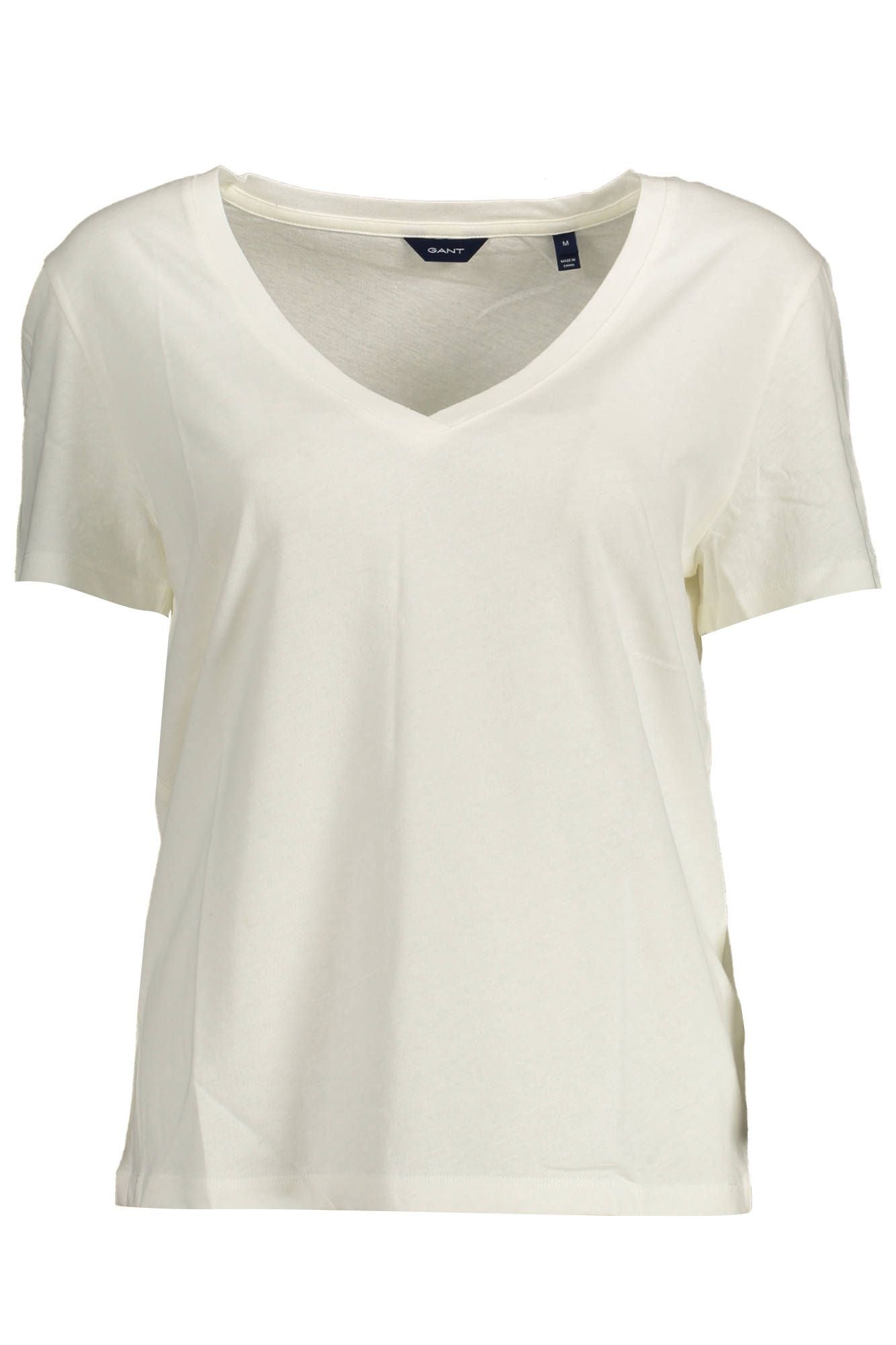 Gant White Cotton Women T-Shirt