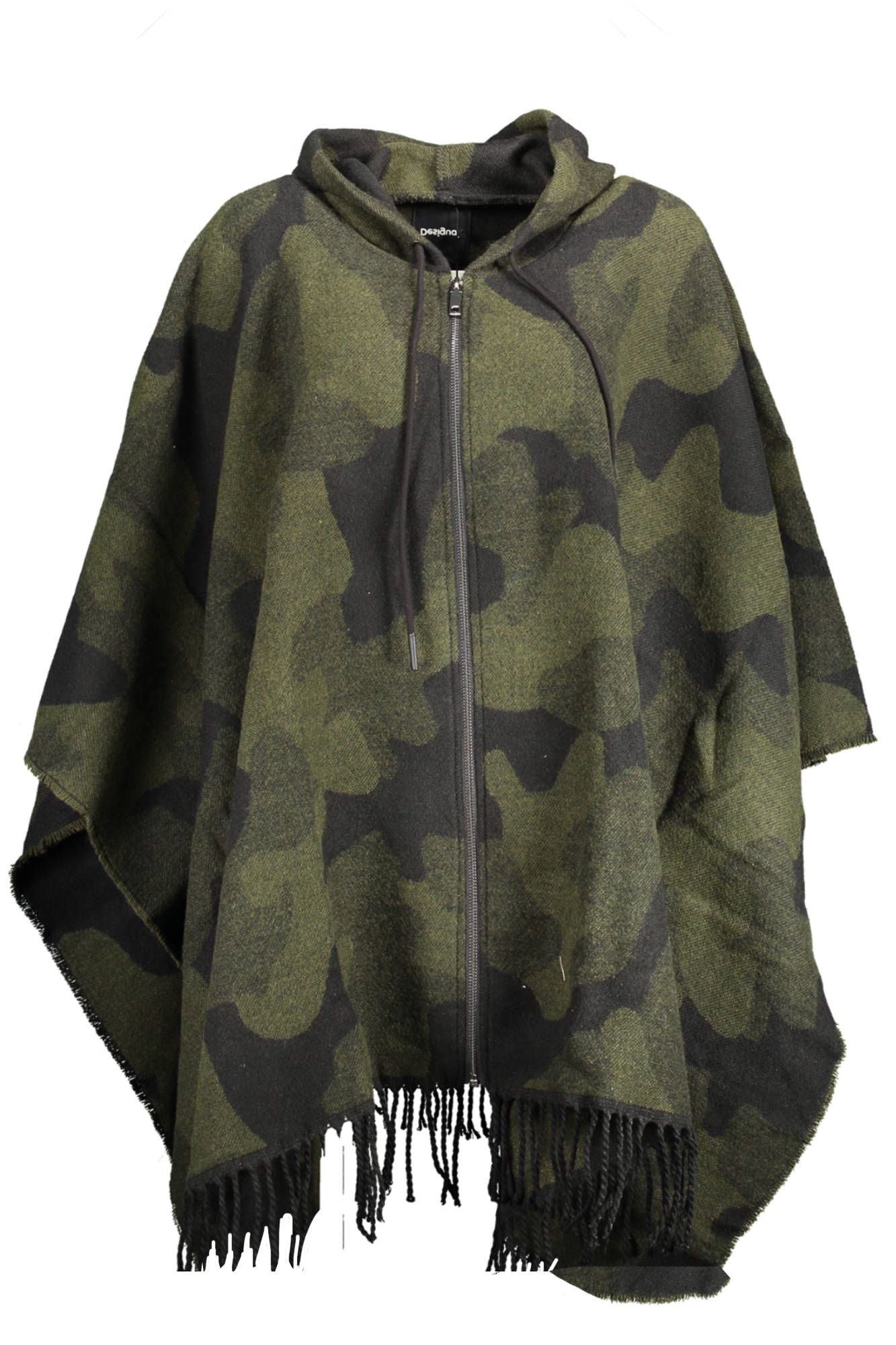 Desigual Green Acrylic Women Poncho