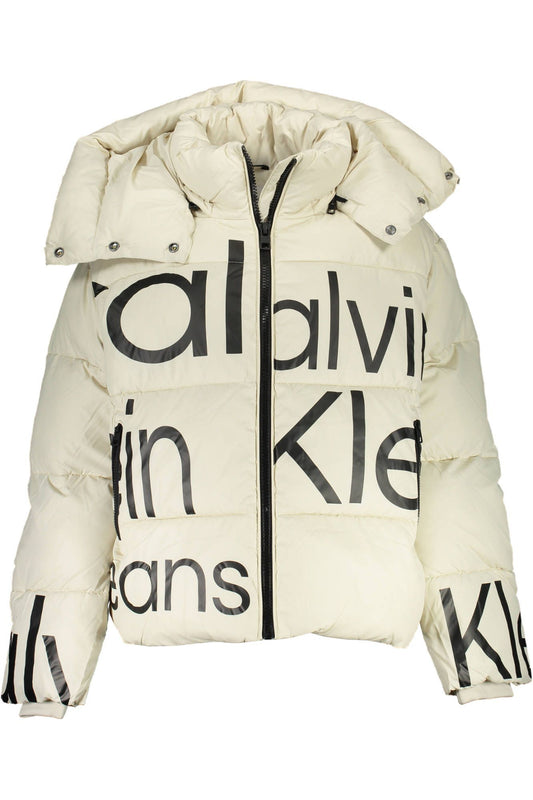 Calvin Klein Beige Polyester Women Jacket