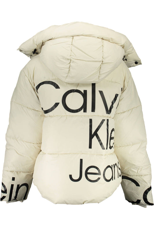 Calvin Klein Beige Polyester Women Jacket