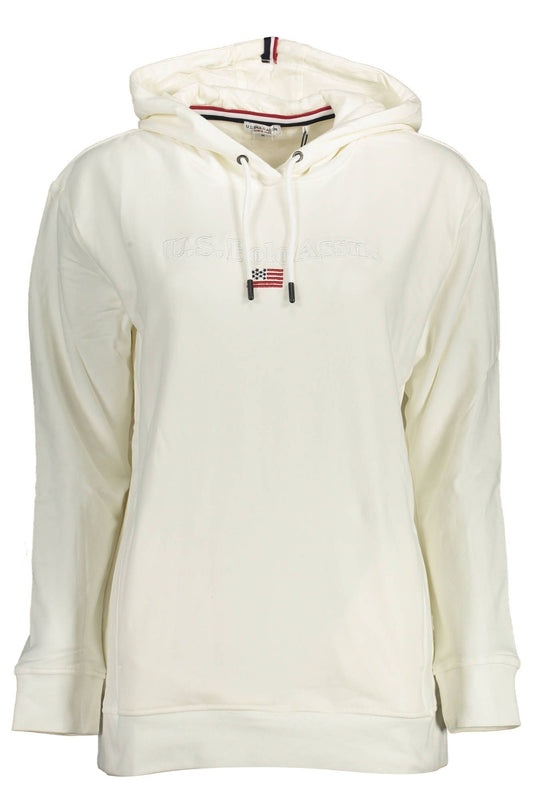 U.S. POLO ASSN. White Cotton Women Sweater