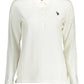 U.S. POLO ASSN. White Cotton Women Polo Shirt