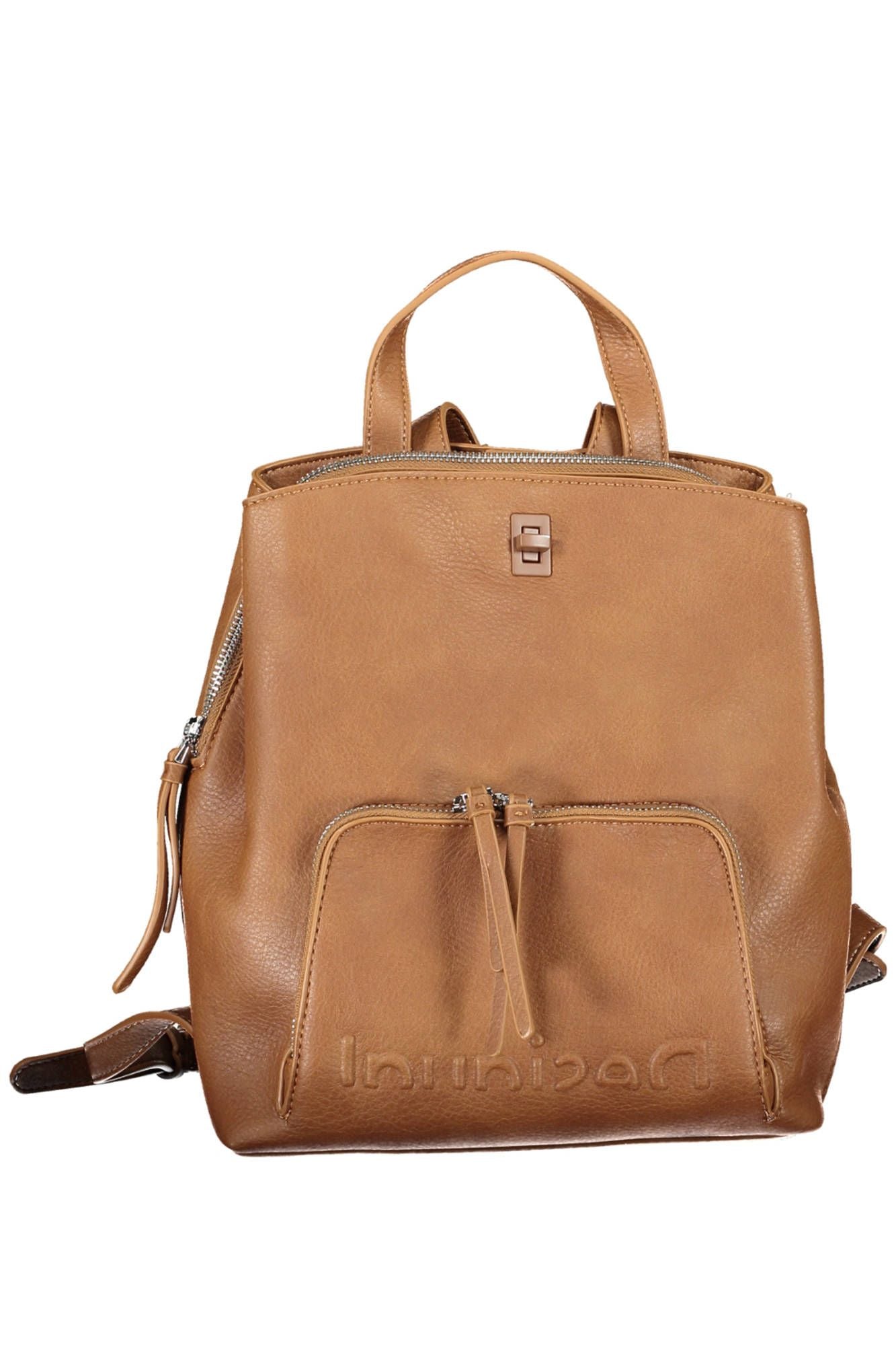 Desigual Brown Polyurethane Women Backpack