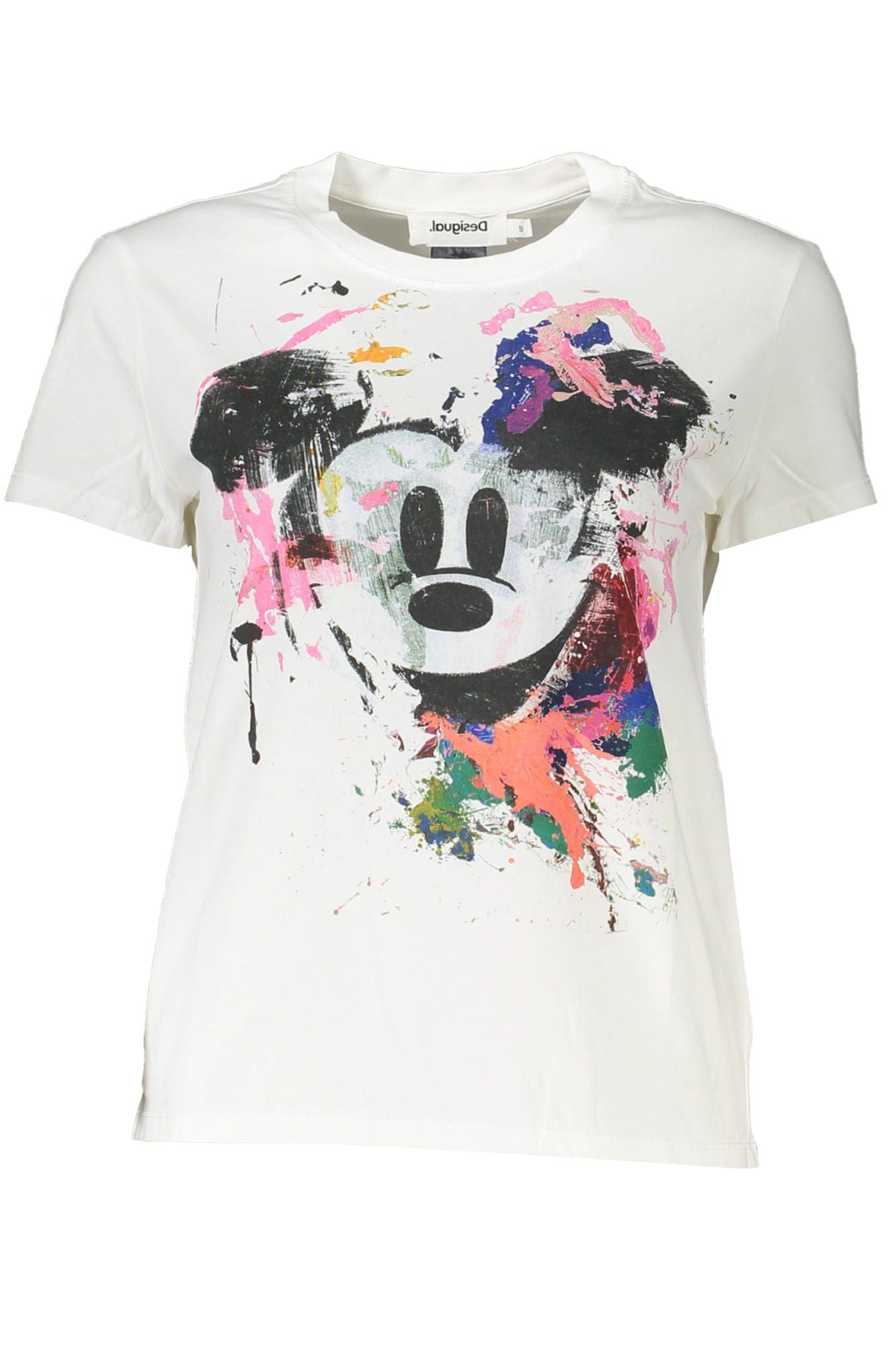 Desigual White Cotton Women T-Shirt