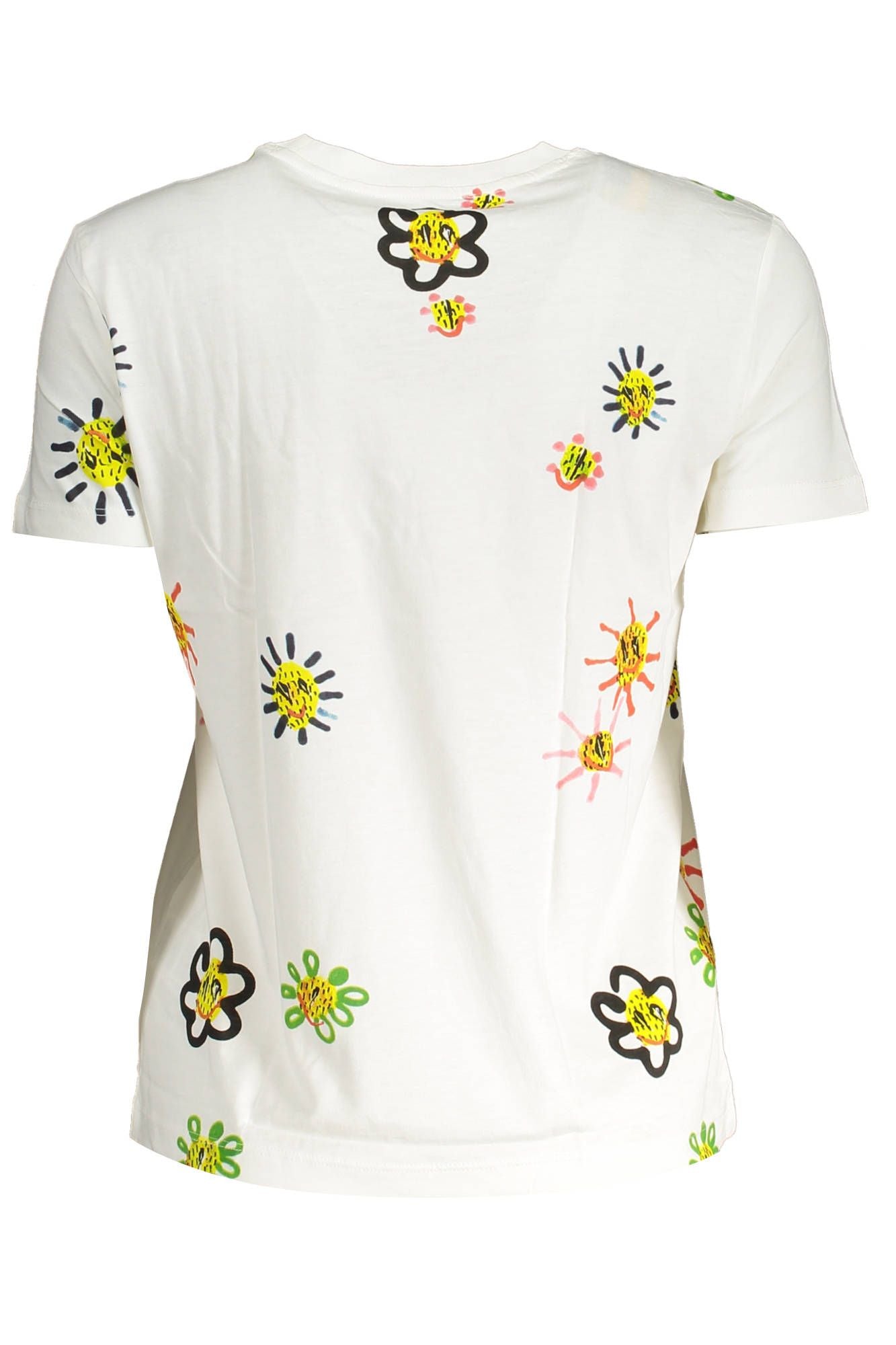 Desigual White Cotton Women T-Shirt