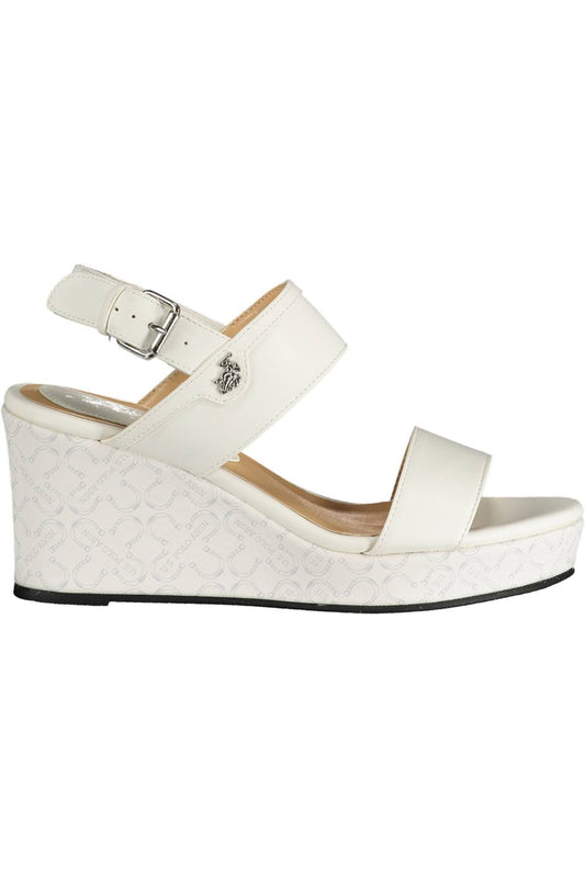 U.S. POLO ASSN. White Eco Leather Women Sandal