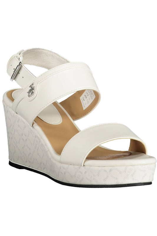 U.S. POLO ASSN. White Eco Leather Women Sandal