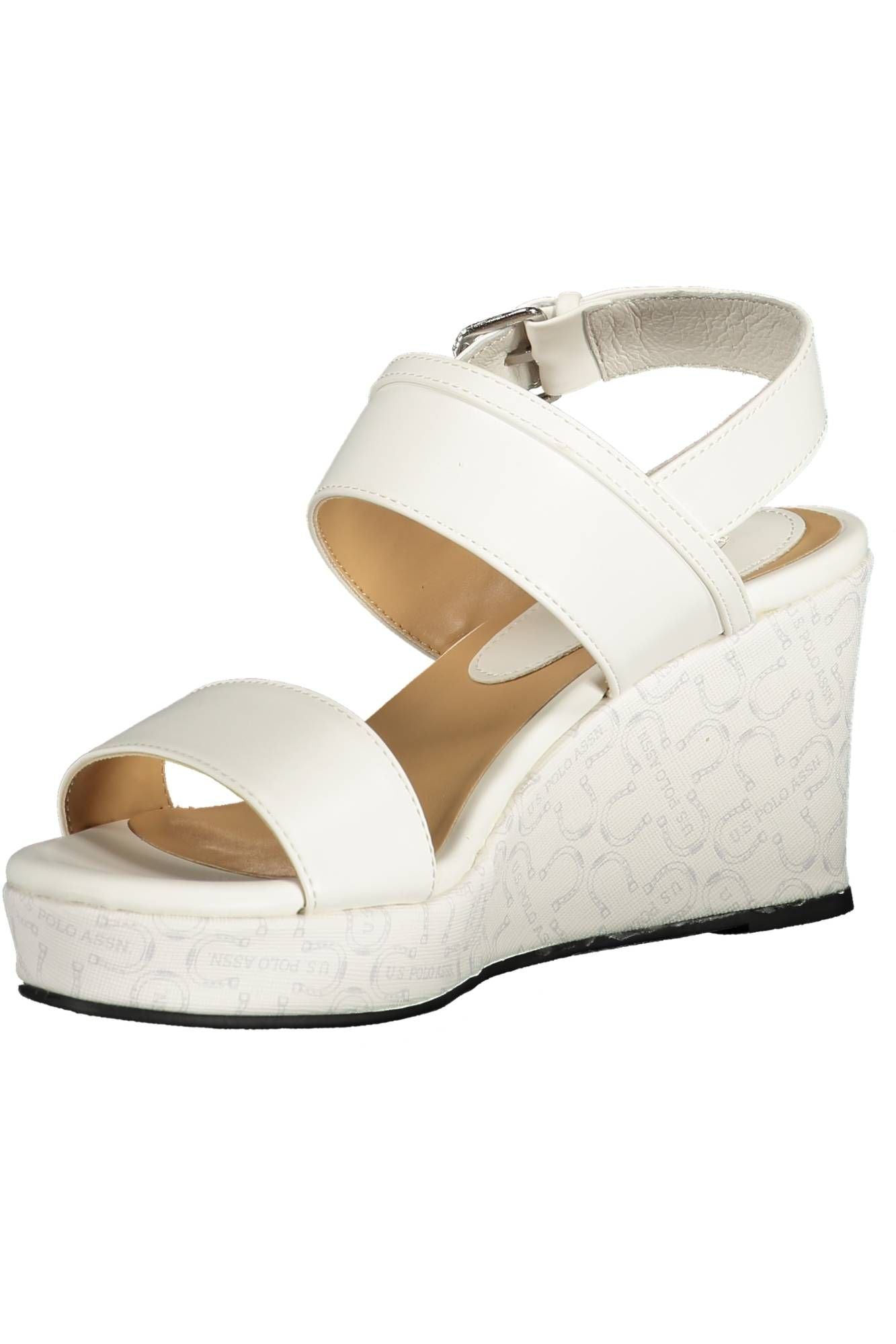 U.S. POLO ASSN. White Eco Leather Women Sandal