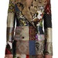 Dolce & Gabbana Elegant Multicolor Patchwork Blazer Jacket