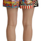 Dolce & Gabbana High-Waist Majolica Floral Hot Pants